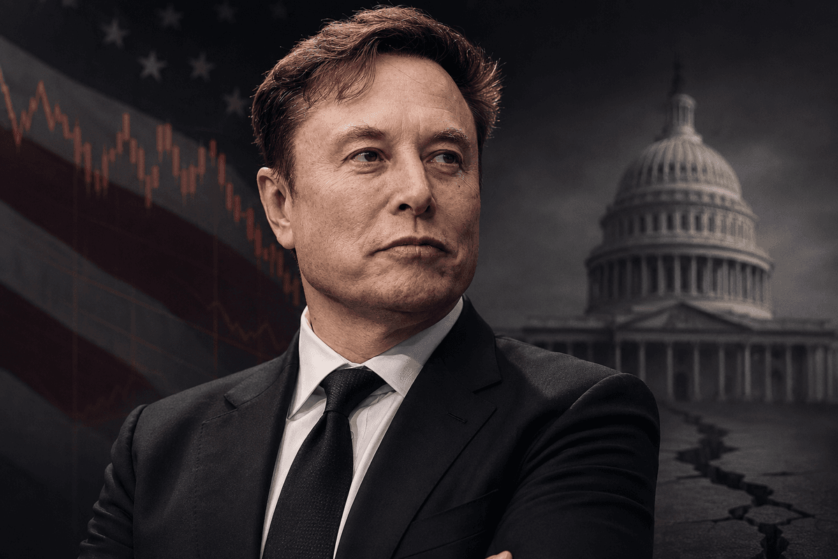 "Zbankrotujeme na 1000 %." Musk varuje před krachem Ameriky a nabízí řešení