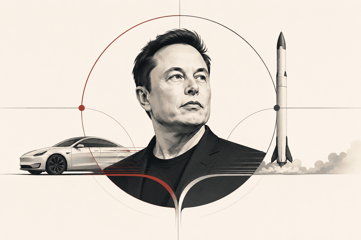 Musk drží v Tesle 13 %, ve SpaceX ovládá 84 % hlasů. Sloučení by ten rozdíl smazalo