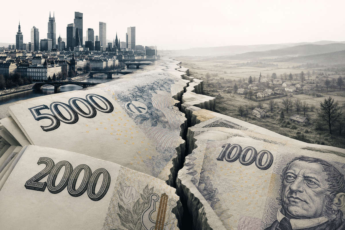 Průměrná mzda 52 tisíc? Za Prahou je to úplně jiná země