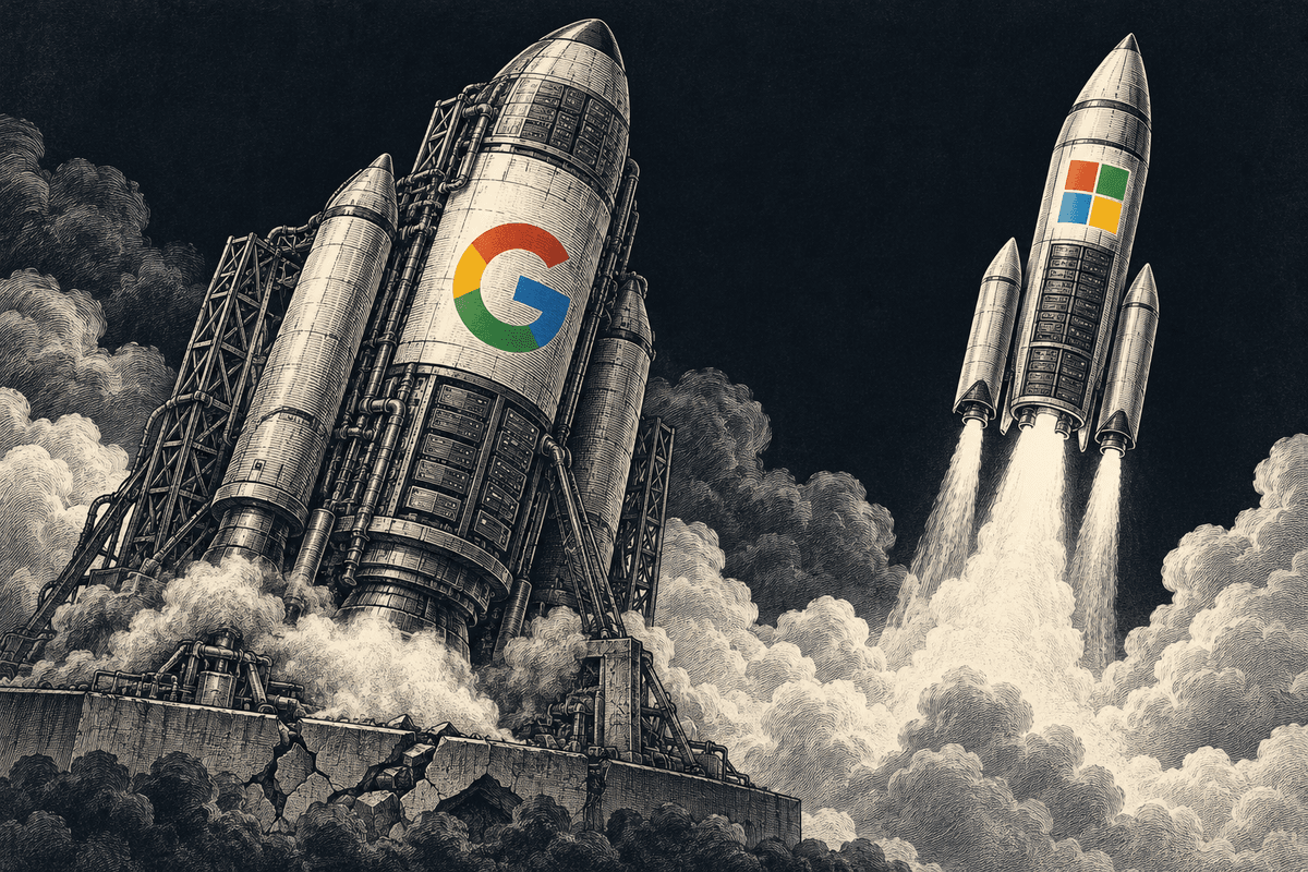 Alphabet investory zklamal, firma po výsledcích klesla o 10 %, Microsoft naopak rostl o 4 %