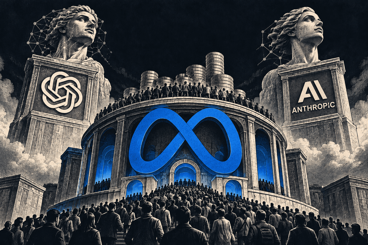 Meta vyzvala OpenAI a Anthropic na souboj. V modelech ještě prohrává, v penězích a uživatelích vede