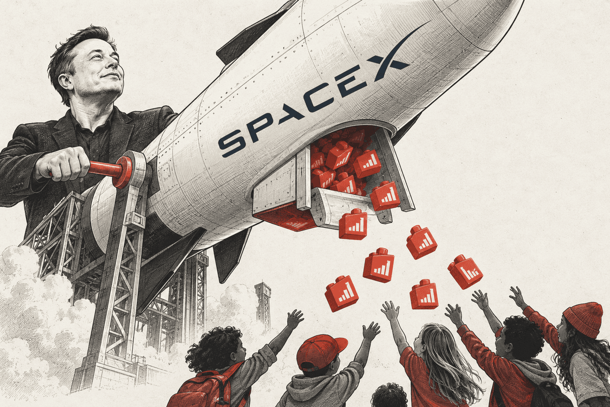 Musk vymyslel geniální způsob, jak získat desítky milionů nových akcionářů. Rozdá akcie SpaceX všem dětem v USA