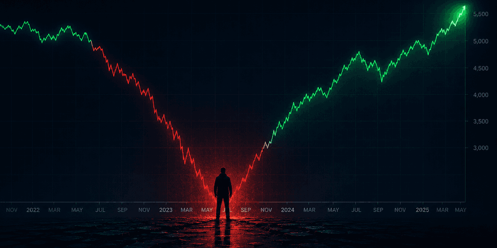 Index S&P 500 vyrostl v roce 2025 o 18 %. Průměrný investor vydělal "pouze" 17 %. Nejlepší výsledek za posledních 13 let
