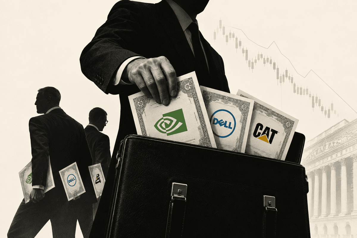 Insideři Nvidie, Dell a Caterpillaru prodali akcie za více než 460 milionů dolarů